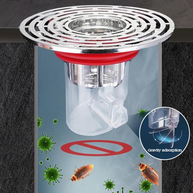 Insect Prevention Floor Drain Anti-Odor Sink Basin Drain Core Filter Hair Stopper Sewer Strainer Plug Shower Drainer