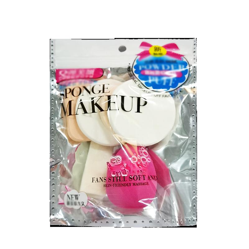 

Пуховка для пудры 6 штук с влажным и сухим спонжем Набор пуховок для макияжа Яйцо для макияжа Bb Air Cushion Foundation Puff Инструмент для макияжа Яйцо для макияжа