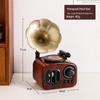 Retro Gramophone-Style Music Box: Nostalgic Desktop Ornament for Living Room or Bedroom Decor