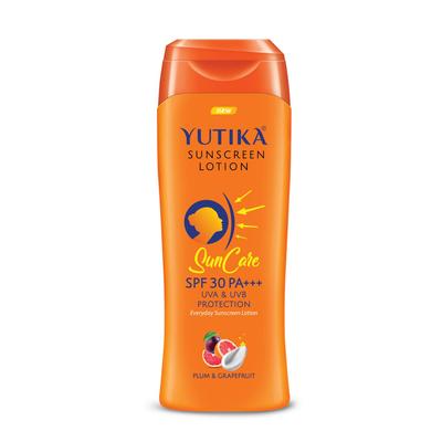 Yutika Sunscreen Lotion SPF 30 PA+++ for Men and Women 300ml Non-Greasy Sun Cream All Skin Types