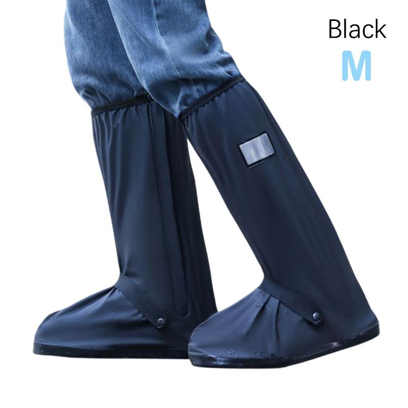Rain Boot Shoe Cover Waterproof With Reflector High Top Shoes Dust Covers For Men Women Outdoor Rainproof Shoes Cover