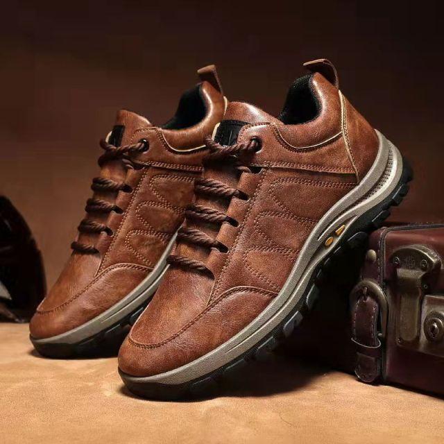 

Осенняя мужская повседневная кожаная обувь, модные дышащие кроссовки для отдыха, удобная нескользящая обувь, мужская обувь Zapatos De Hombre 44