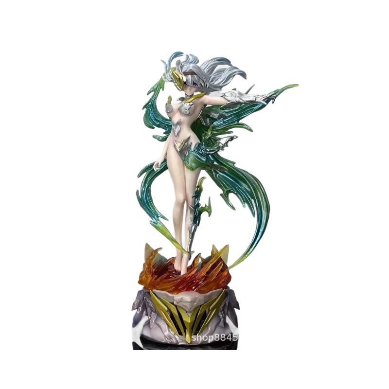 1/6 Scale Sam Full Body Figurine: Shattered Armor, Exquisite Face Sculpt, Glowing Features - Anime Game Gift