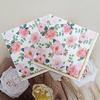 20Pcs Pink Flower Printed Napkins, Disposable 2 Layer Paper Napkins for Party Hotel Dinner Table DIY Decor