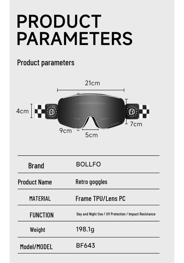 Smart Color-Changing Anti-Fog Polarized Motorcycle Goggles with Wind, Sand, and UV Protection