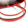 Loewe Logo Heritage Bag Tote Bag Shoulder Bag Leather Orange Red Based