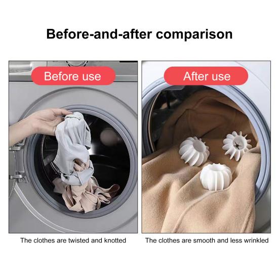 30Pcs Laundry Care Ball Spherical Design Soft Silicone No Harm to Clothes Anti-tangle Laundry Washing Aid