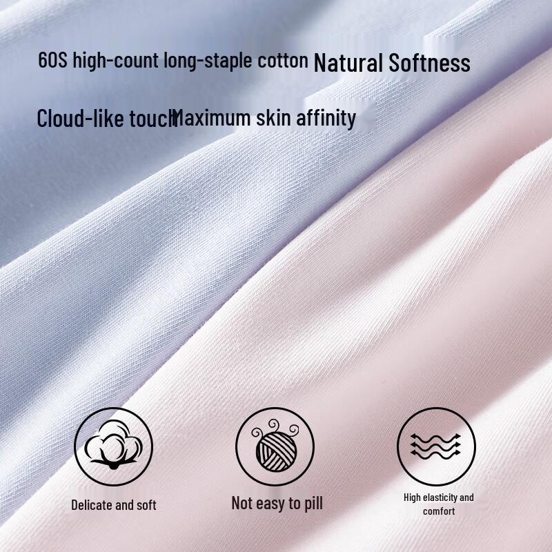 LangSha Women's Cotton Mid-Rise Briefs 4-Pack