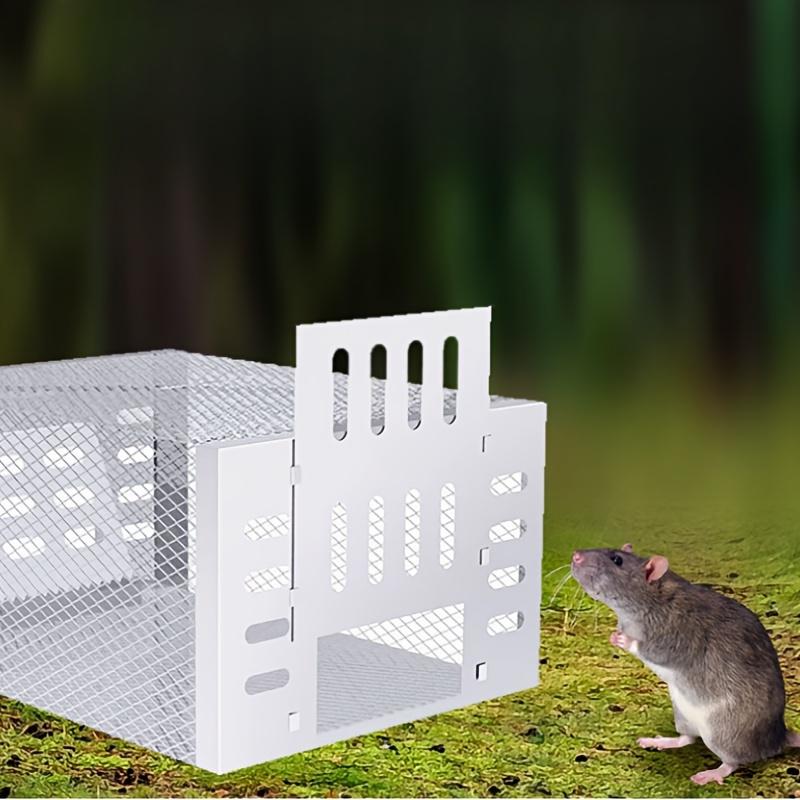 Ultra-Durable Iron Mouse Cage - Cage for Attracting Rats, One-Way Door Design, In-Out Only