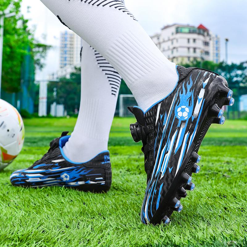 2026 Kids Soccer Football Boots FG Cleats Unisex School Training Non-Slip Breathable Outdoor Athletic Shoes for Boys Girls