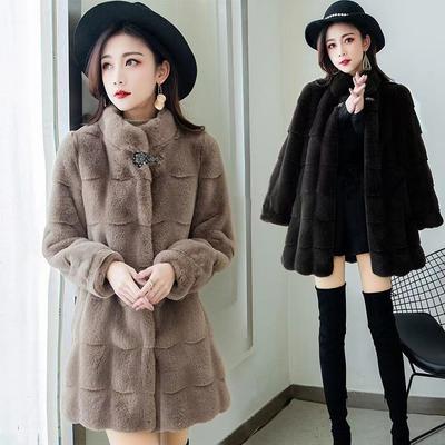 Herbst Winter frauen Faux Pelzmantel Neue Mid-länge Nachahmung Nerz Mantel Große Größe Lose Weichen Bequemen Pelz jacke 4XL