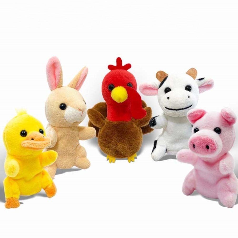 Farm Animal Animal Hand Puppet Storytelling Puppets Plush Toy Birthday Gift Finger Puppet Kids Toy
