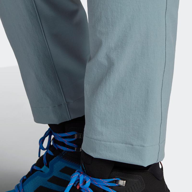 Adidas Terrex Zupahike Hiking Pants With Elastic High Waist And Large Pockets Men Bottoms Light-Gray H51493