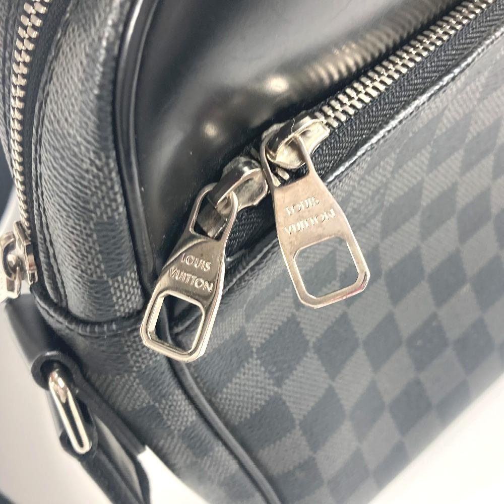 Louis Vuitton N41408 Damier Graphite Dayton PM Messenger Shoulder Bag Black