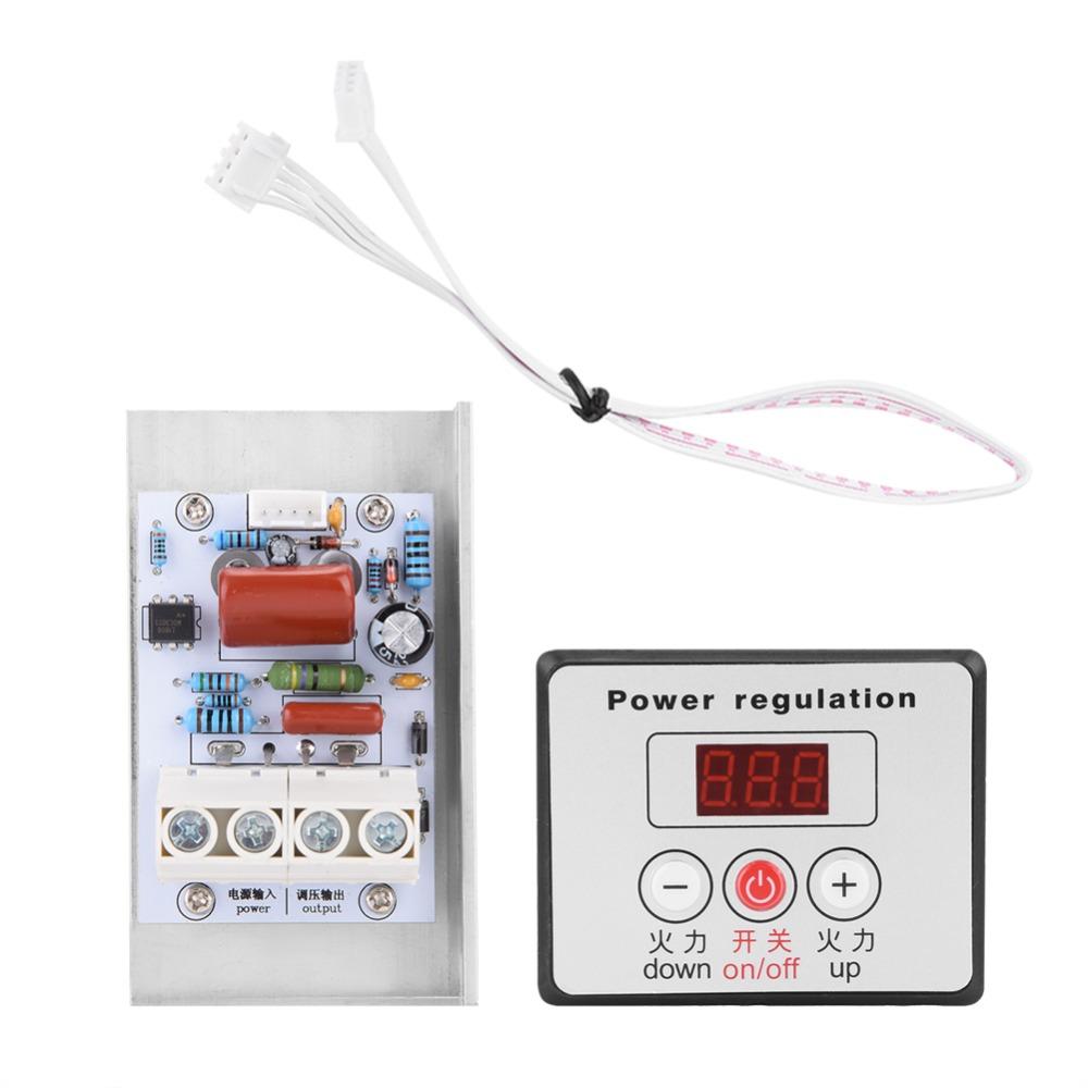 10000W SCR Voltage Regulator AC 220V 80A Adjustable Speed Controller Easy Installation High Power Thermostat Module Industrial