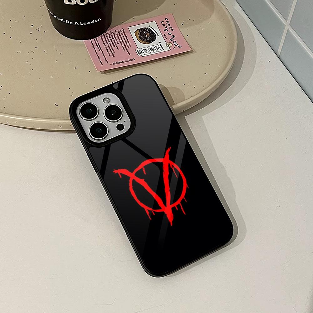 V For Vendetta Phone Case for Iphone 17 16 15 14 Air 13 12 11 Pro Max Mini Plus Fundas Shell PC+TPU Cover