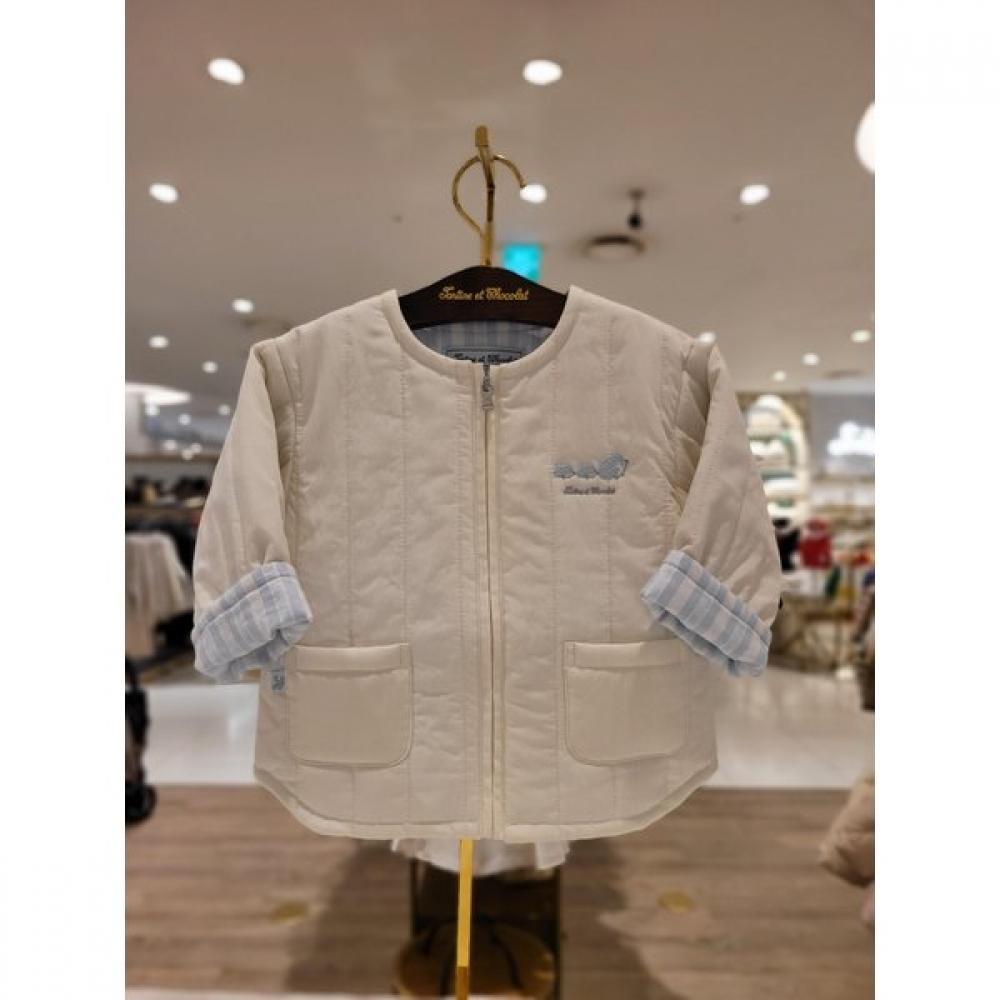 Show Chocola Garcon Quilting Jumper Ttnmmj011taa white/90