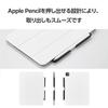 ELECOM Apple Pencil Pen Holder Clip-on Type [For Smart Folio/Smart Keyboard Folio/Magic Keyboard/Magic Keyboard Folio] Soft Leather Anti-Lost Anti-Dam