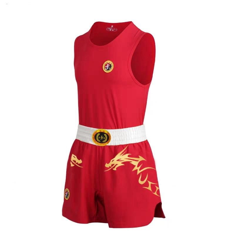 Unisex Martial Arts Training Suit Sanda Combat Sports - Sleeveless Top Shorts/Skirt Set In Pink Or Blue