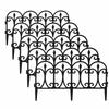 5pcs Waterproof Decorative Garden Fence 23in ×13in Plastic Landscape Barrier  Patio Yard