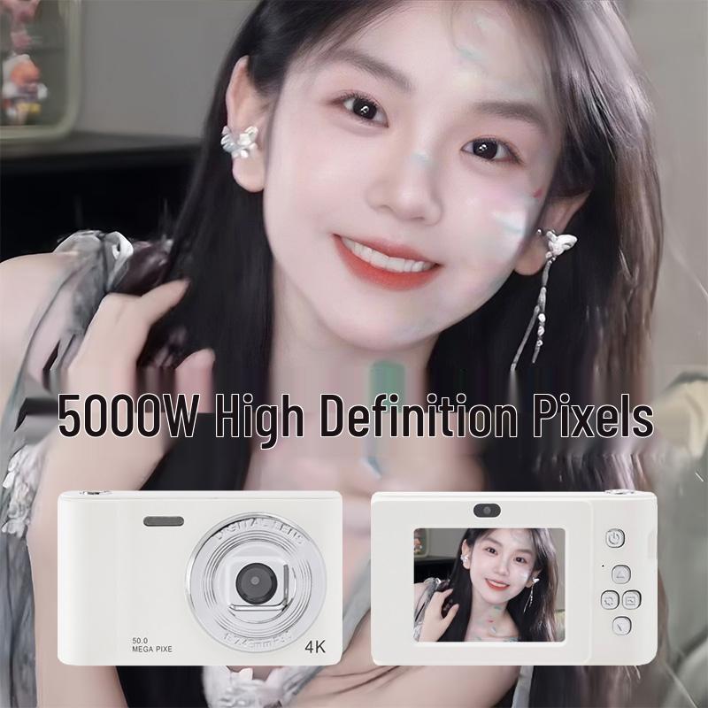 Retro High-Pixel CCD Digital Camera for Students and Travelers, Portable Beauty D01