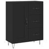 VidaXL Buffet noir 69,5x34x90 cm bois d'ingénierie 830253