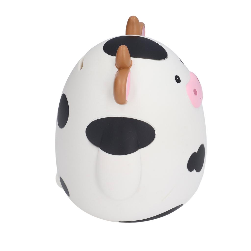 Kids Piggy Bank Cute Little Cow Cartoon Design Eco Friendly Exquisite Smooth Lines Natural Colour Coin Bank