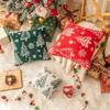 Delicate Christmas Pillowcase Soft Knitted Square Cover Xmas Tree Pattern Home Decor Case for Couch