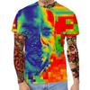 Summer Round Neck 3D Art Print Top Fashionable Casual Short Sleeved Men's T-shirts