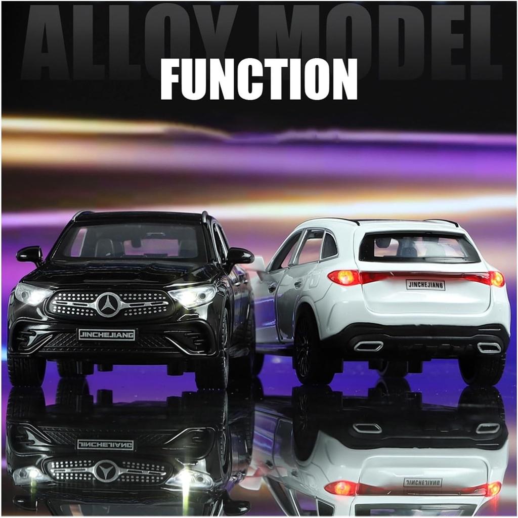 Modelo de coche todoterreno de aleación Benz GLC 400E a escala 1/32 con sonido y luz, juguete para niños, regalo de cumpleaños