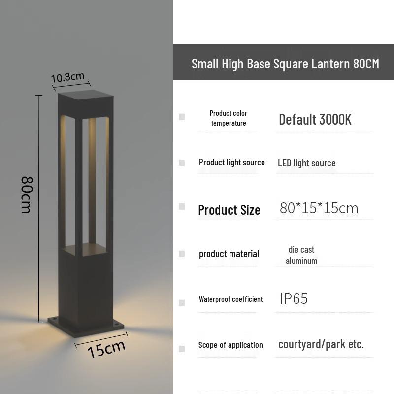Waterproof Modern LED Lawn Light for Outdoor Courtyards and Gardens