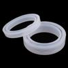 2 Pack Round Silicone Bracelet Resin Casting , Faceted Bangle Epoxy Jewelry for