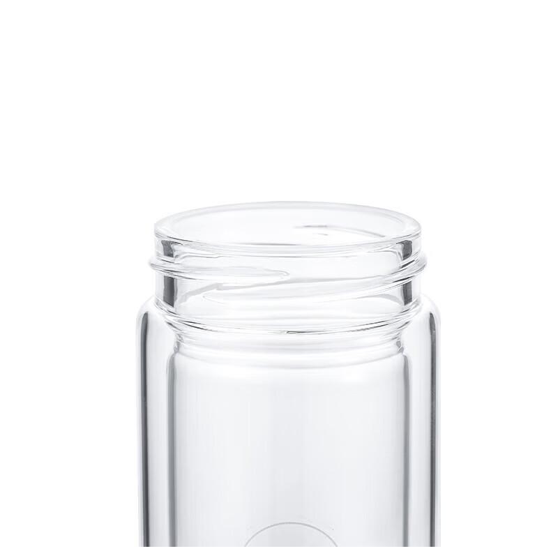 HAERS Business Double-Layer Glass Tea Infuser Cup