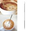 Stainless Steel Art Coffee Drawing Espresso Cappuccino Decorating Needle Pen