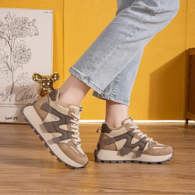 Buty Forrest Gump Damskie Jesienno-Zimowe Aksamitne Buty Dziewczęce Wszechstronne Na Platformie Studenckie Antypoślizgowe Casualowe Buty Sportowe