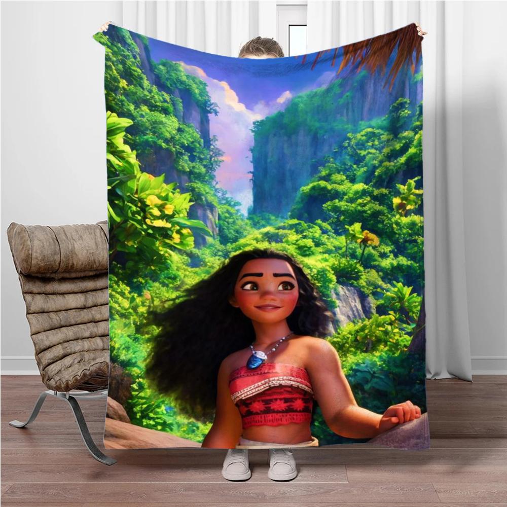 

Disney Cartoon Moana Room Warming Decorative Flannel Thin Blanket.Office,Chair,for Sofa,Living room,Travel Picnic Blanket Gifts 30x40in