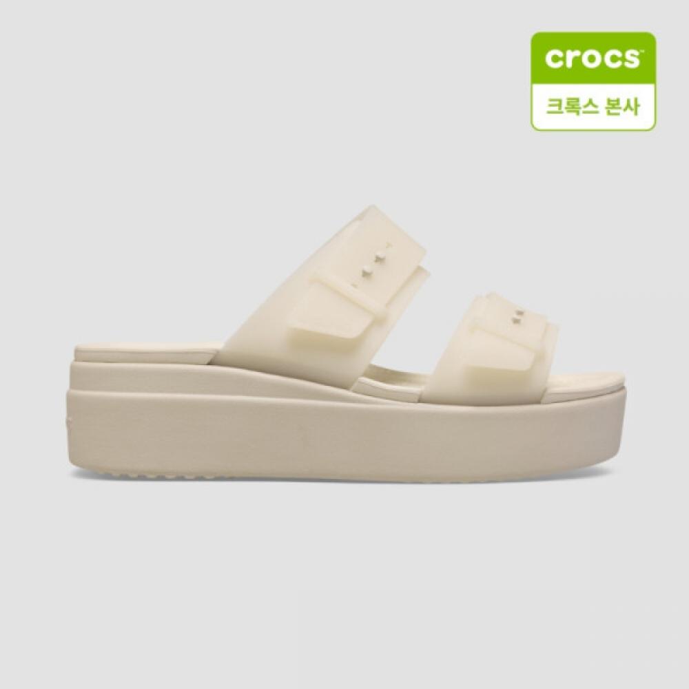 Crocs Starfield Suwon Brooklyn Buckle Frosted Raw Wedge 210980 0lh