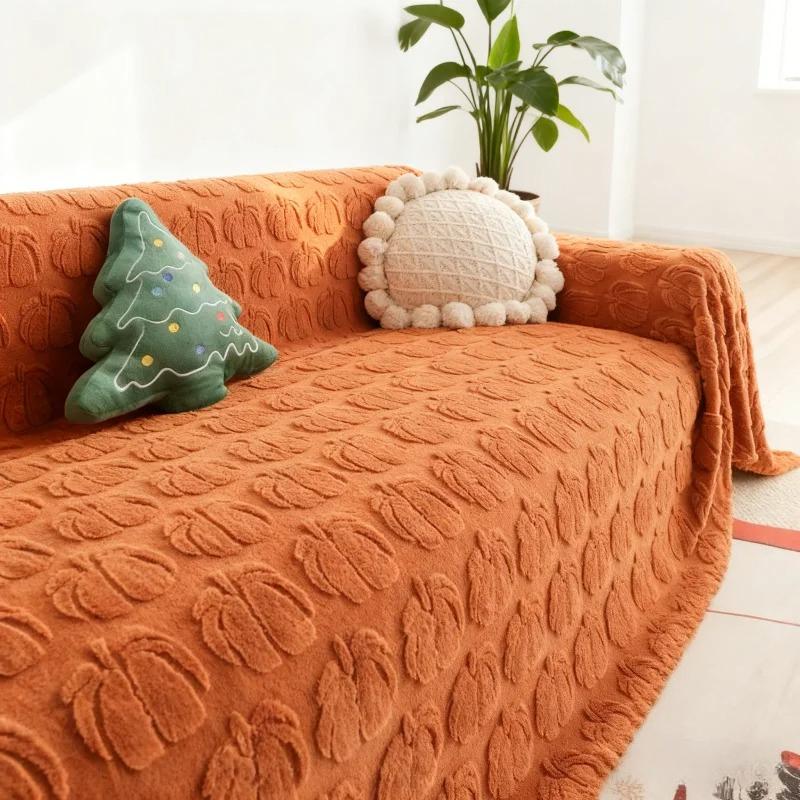 1Pc Settee Slipcover Gentle Fabric Updated Frosty Padded Soft pile Couch Towelhome Textile Cover towel Products