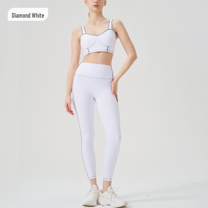 

Высокоэффективный женский костюм для йоги и фитнеса: Однотонный, высокоэластичный, облегающий XL