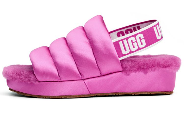 UGG Сатиновые Мягкие и Удобные Плюшевые Тапочки Женские Фиолетовые 1106875-FUS 37