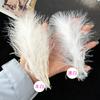 50Pcsdiy Color Feather Full Fleece Turkey Feather Clothing Antique Headdress Pet Toy Handicraft Decoration