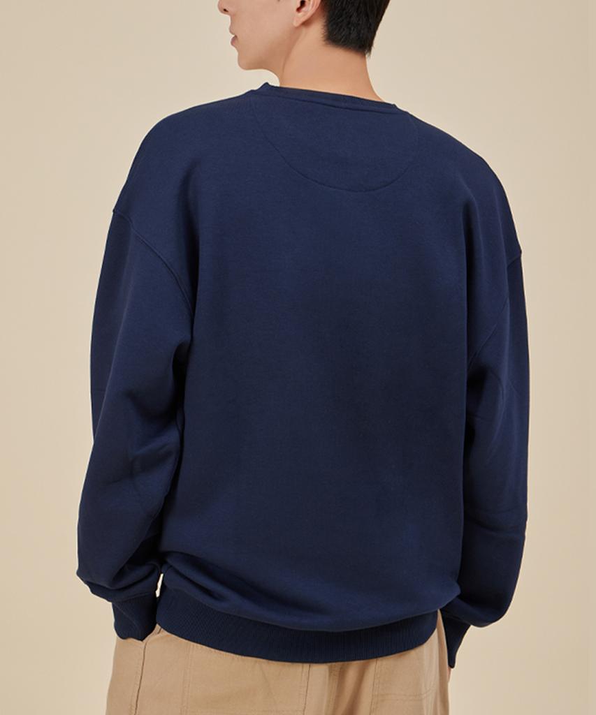 ASTRAL PROJECTION Big A Loose Fit Sweatshirt_Navy