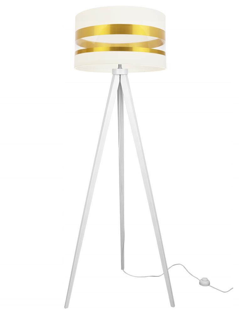Loft Tripod Floor Lamp Golden Lampshade Led Selection