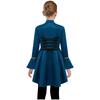 Girls Medieval Renaissance Costume Long Sleeves Lace Flounce Jacket Victorian Tailcoat Pirate Gothic Steampunk Outfit