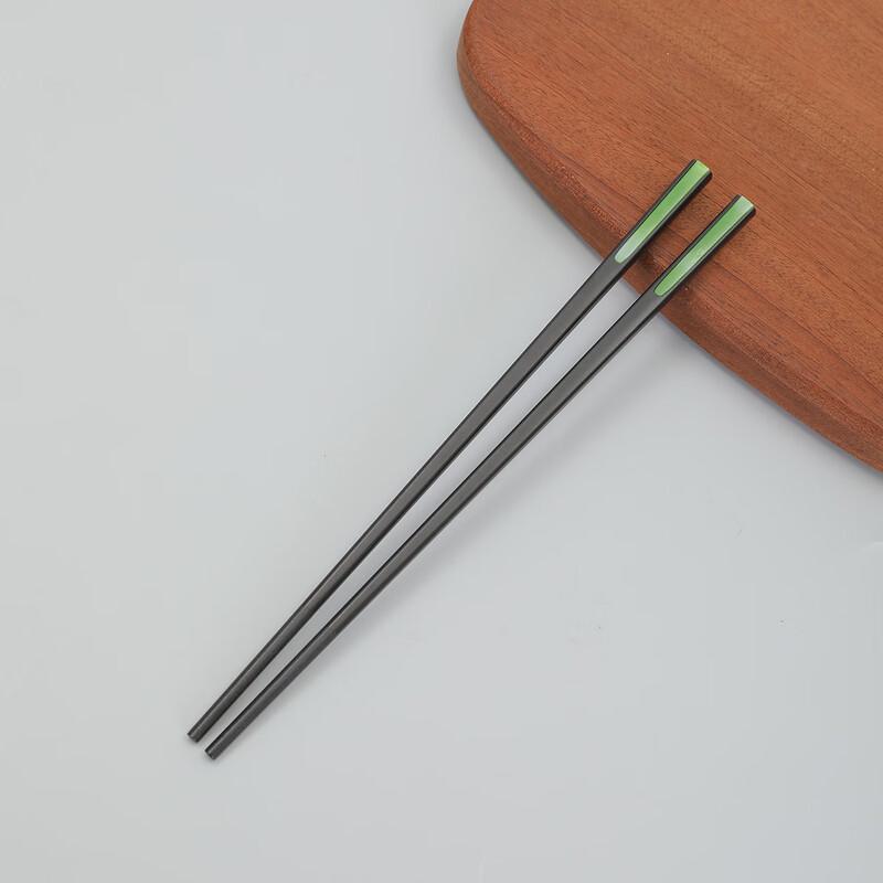 Di Ruien Anti-mold Anti-slip Alloy Chopsticks, 24cm, 5 Pairs