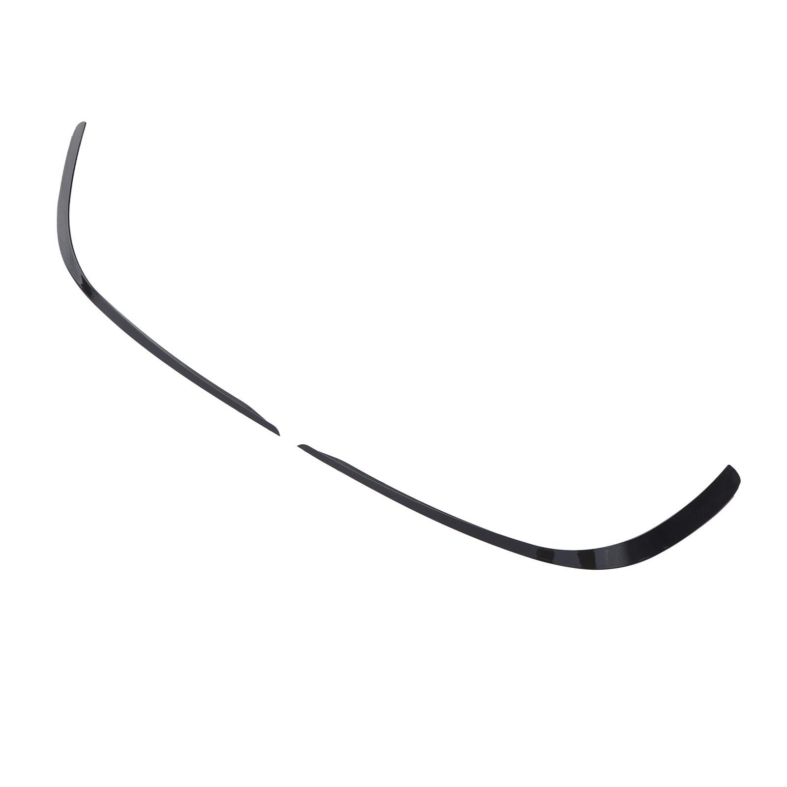 

2PCS Front Bumper Spoiler Left Right Glossy Black Cool Replacement for Benz CLS‑Class C218 X218 AMG Line 2014 to 2017