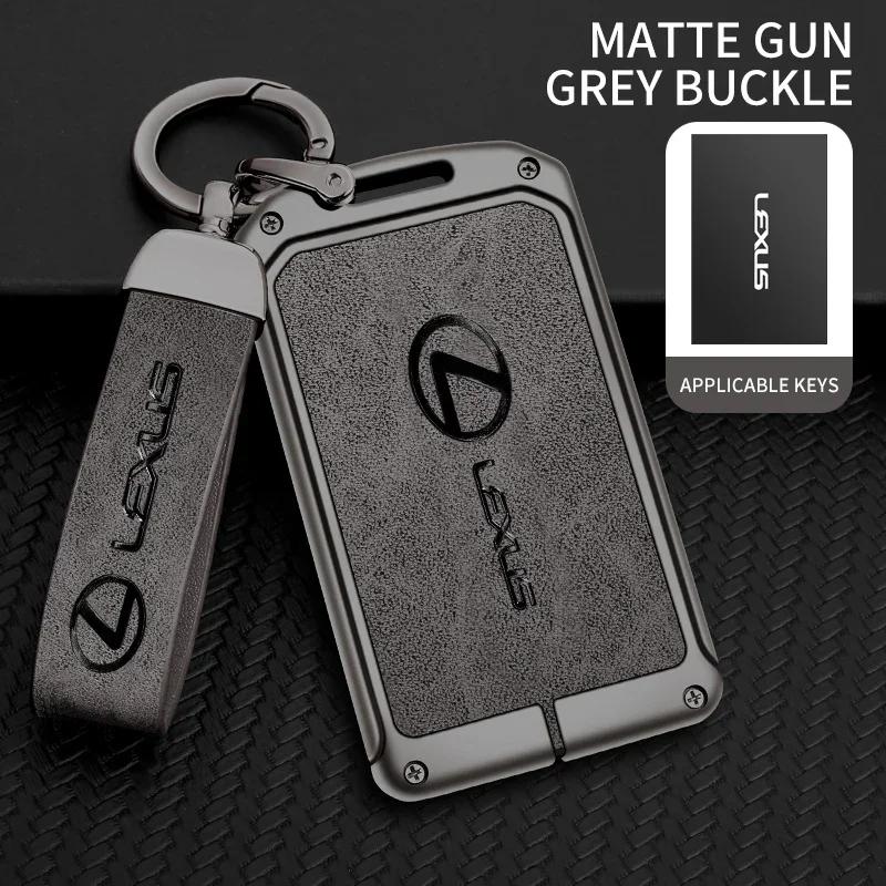 

Zinc Alloy Leather Car NFC Card Smart Remote Key Fob Case Full Cover Holder Bag For Lexus F Sport ES LM GS IS NX RX LX LS RX300