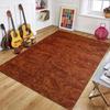 Modern Wood Grain Print Area Rug Non Slip Durable Floor Mat for Living Room Bedroom Office Kitchen Decor