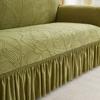 Thickened Jacquard Solid Color Jacquard Skirt Sofa Cover All Inclusive Four-season Living Room Stretch Fabric Multi Person Sofa