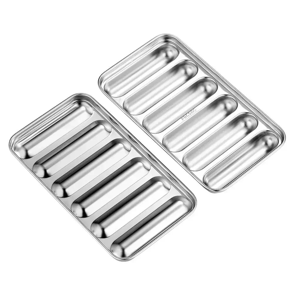 6 In 1 Sausage Maker Stainless Steel Mold DIY Hot Dog Handmade Ham Sausage Kitchen Tool for Making and Refrigerating Hot Dogs